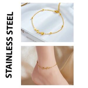 🐘 14k Gold Plated Stainless Steel Anklet